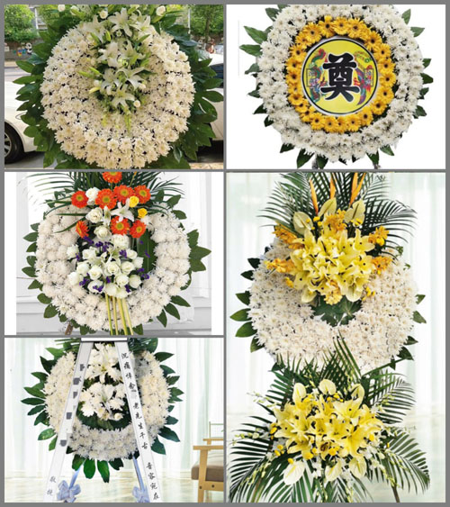 湖南永州祁阳县龚家坪镇新湾村花圈速递